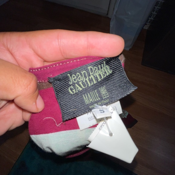 Jean Paul Gaultier Vintage Jersey Knit Sz SM Floral Graphic - Picture 7 of 9